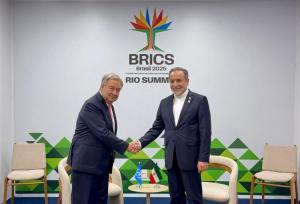 دیدار وزیر امور خارجه با دبیرکل سازمان ملل