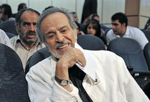 ایرج قادری در ۷۵ سالگی کنار مسعود ده‌نمکی