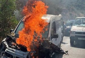 حمله پهپادی رژیم صهیونیستی به خودرویی در «جبال البطم» لبنان+ فیلم