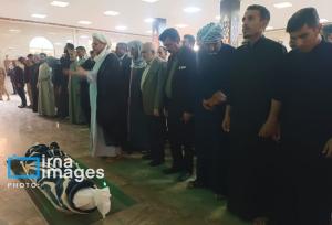 حضور استاندار خوزستان در خاکسپاری احمد بالدی