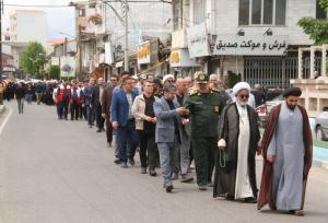 برپایی دسته عزاداری سالگرد شهدای خدمت در آستارا