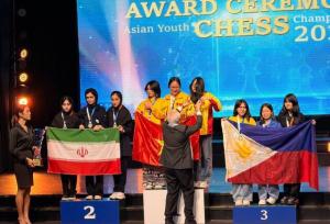 نایب‌قهرمانی دختر خوزستان همراه تیم ملی در مسابقات شطرنج آسیا