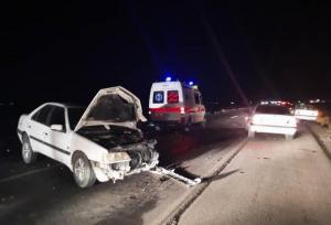 تصادف ۲ پراید در محور باغملک – میداود با ۵ مصدوم