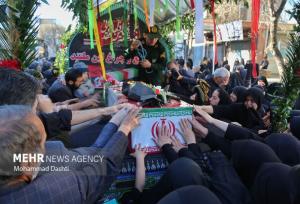 شهدای گمنام در شهر دروازه کربلا بدرقه شدند