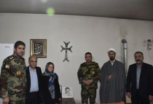 تجلیل از خانواده شهید مسیحی «هراچ هاکوپیان» در آستانه سال نو میلادی