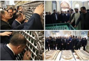 وزیر جهاد کشاورزی حرم مطهر حضرت معصومه(س) را زیارت کرد