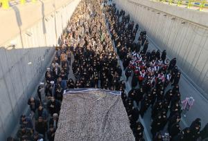 حضور باشکوه مردم ایلام در تشییع پیکر مطهر شهدای گمنام