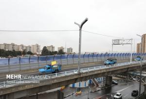 انسداد شبانه مسیر شرق به غرب تونل نیایش و پل صدر