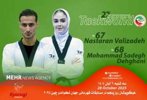 ولی زاده و دهقانی نمایندگان ایران در روز پنجم مسابقات