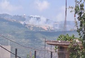 آتش سوزی گسترده در الجلیل در پی حمله موشکی حزب الله