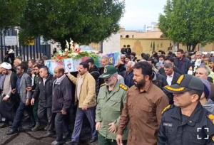 پیکر شهید «عیسی برسم» بر دستان مردم قدرشناس جیرفت تشییع شد