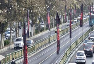 تهران برای ایام شهادت حضرت فاطمه سیاه پوش شد