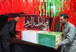 پیکر مطهر شهید گمنام دفاع مقدس مهمان مردم بهاباد شد