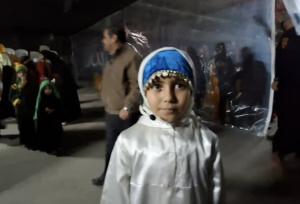 صدای ماندگار دختر کوچک شاهرودی در مراسم وداع با شهید گمنام