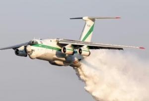 عملیات اطفای حریق در «الیت» با ایلیوشین