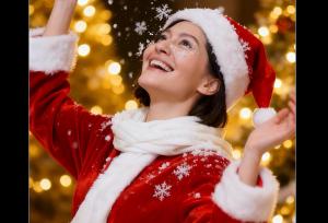 «پردیس احمدیه» لباس بابانوئل پوشید!