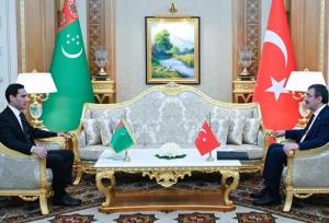 دیدار رئیس جمهور ترکمنستان با معاون رئیس جمهور ترکیه