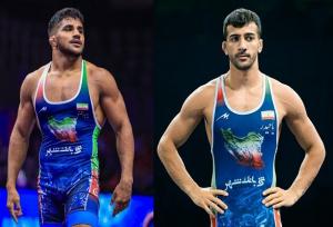 ۲ دارنده مدال جهانی در لیگ کشتی فرنگی روی تشک می‌روند