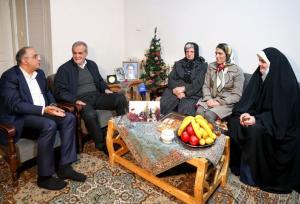دیدار پزشکیان با خانواده شهید مسیحی