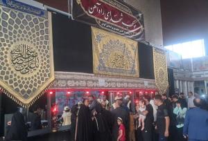 موکب شهدای راه آهن مشهد میزبان زائران امام رضا(ع)