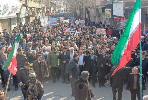 برگزاری راهپیمایی ۲۲ بهمن در میاندوآب