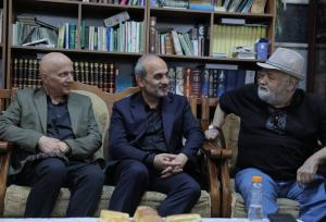 دیدار جبلی با اکبر عبدی و عوامل سریال «سبزواران» + عکس
