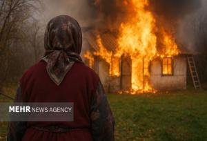 روایت تلخ یک آتش سوزی در رشت؛ مادری که خانه‌اش را از دست داد