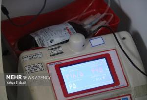 کاروان اهدای خون در صحنه مستقر می‌شود
