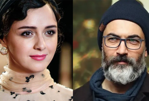 ترانه علیدوستی در کنار پارسا پیروزفر در پشت‌صحنه اولین فیلمش