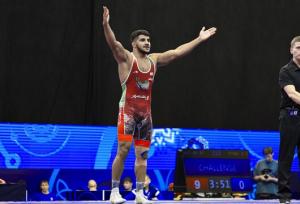 فرخی قهرمان بازی های اسلامی شد/ ۴ مدال کشتی فرنگی ایران در ۴ وزن نخست