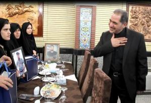 دیدار امیر صباحی‌فرد با خانواده شهدای جنگ ۱۲ روزه تحمیلی