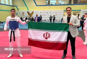 صید اولین طلای پاراتکواندو توسط امیرحسین علیزاده