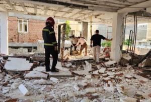 تخریب کامل آپارتمان در بجنورد بر اثر انفجار ناشی از گاز شهری