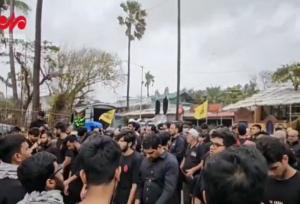 راهپیمایی عاشورایی در بمبئی هند؛ اعلام همبستگی با فلسطین و رهبر انقلاب