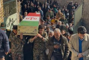 تشییع شهید گمنام در شهر جدید مزرج