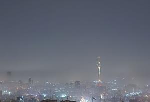 تصویری عجیب از شدت آلودگی هوا در تهران