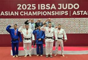 جودوی نابینایان قهرمانی آسیا| 2 طلا، یک نقره و یک برنز برای ایران