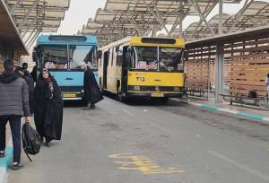 ناوگان اتوبوسرانی قم در آستانه نیمه شعبان رایگان شد