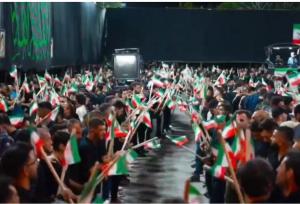 برگزاری آیین «شاه حسین گویان» با پرچم ایران در ارومیه