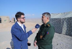حضور سردار کرمی فرمانده نیروی زمینی سپاه در رزمایش مشترک ضد تروریستی سهند ۲۰۲۵