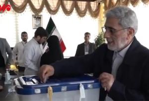 سردار قاآنی رای خود را در مشهد به صندوق انداخت