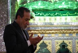تشرف وزیر امور خارجه به حرم مطهر حضرت احمد بن موسی الکاظم شاهچراغ (ع)