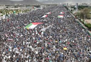 راهپیمایی میلیونی بی‌سابقه در یمن در حمایت از غزه+ تصاویر