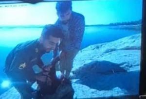 نجات جان دختر جوان در دریاچه شورابیل توسط پلیس اردبیل