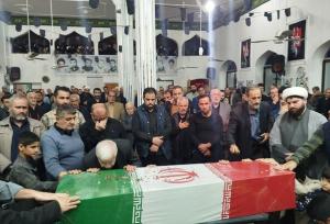 وداع با یک شهید گمنام در روستای نیاکو آستانه اشرفیه