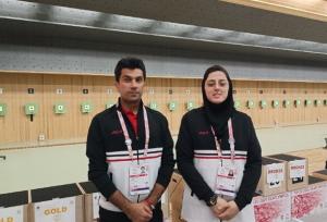 تیم میکس تپانچه ۱۰ متر ایران صاحب مدال برنز شد