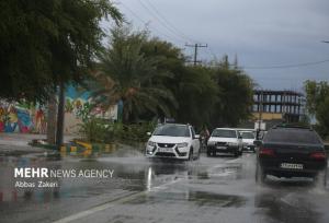 بارندگی در جزیره  قشم آغاز شد