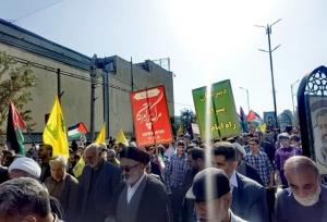 گزارش میدانی از راهپیمایی ۱۳ آبان در کرمان