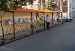 برپایی نمایشگاه خیابانی «زندگی با آیه‌ها» در  خلخال