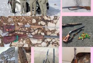کشف و ضبط ۲۴ قبضه اسلحه شکاری در لرستان